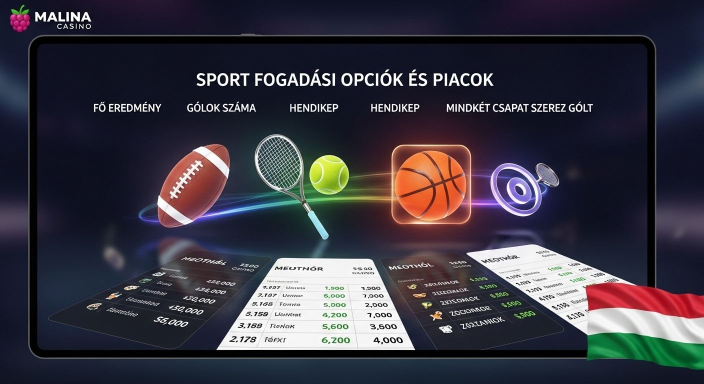 Fogadási lehetőségek és piacok sportsbook features
